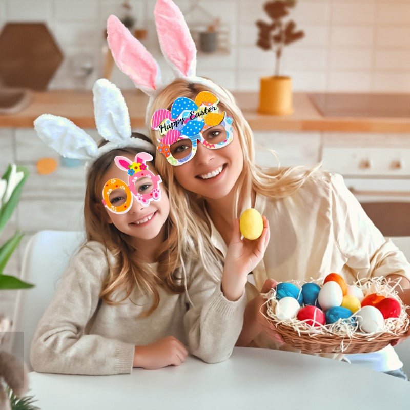 Wholesale Easter Glasses Children Adult Holiday Party Decoration Supplies Rabbit Egg Glasses Frame